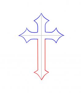 264x302 Cool Pictures Of Crosses To Draw Free Download Clip Art