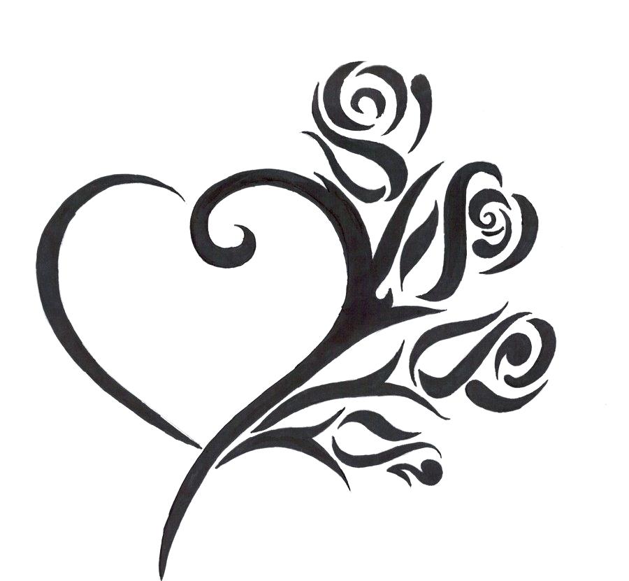 900x831 How To Draw Hearts With Roses Cool Drawings Of Roses And Draw