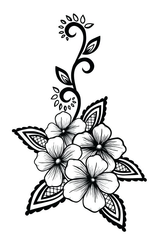 549x800 Cool Black And White Design Beautiful Floral Element Black