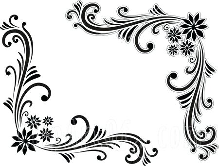 450x342 Designs Black And White Border Black And White Border Corner