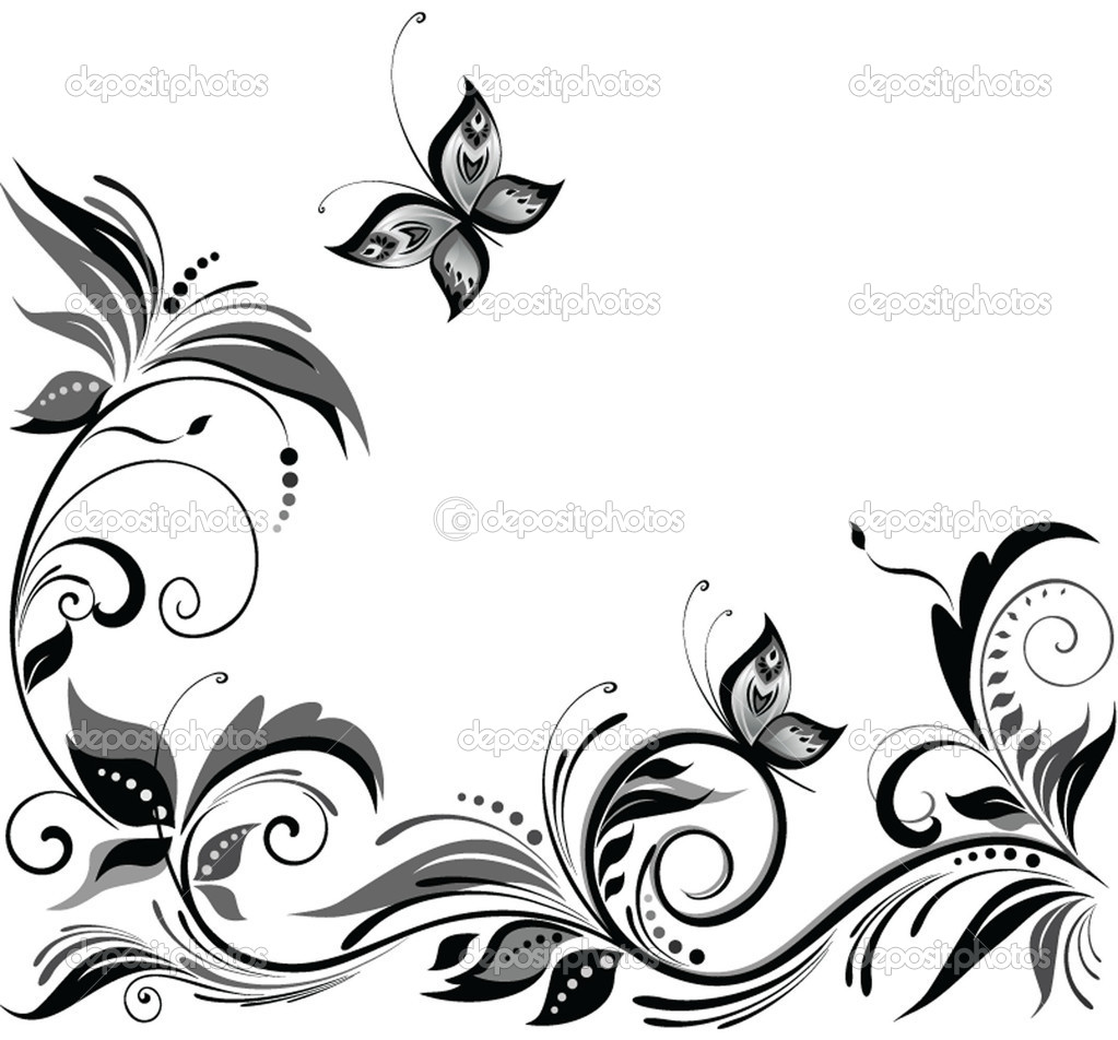 1023x952 Simple Flower Designs Black And White Gallery Images
