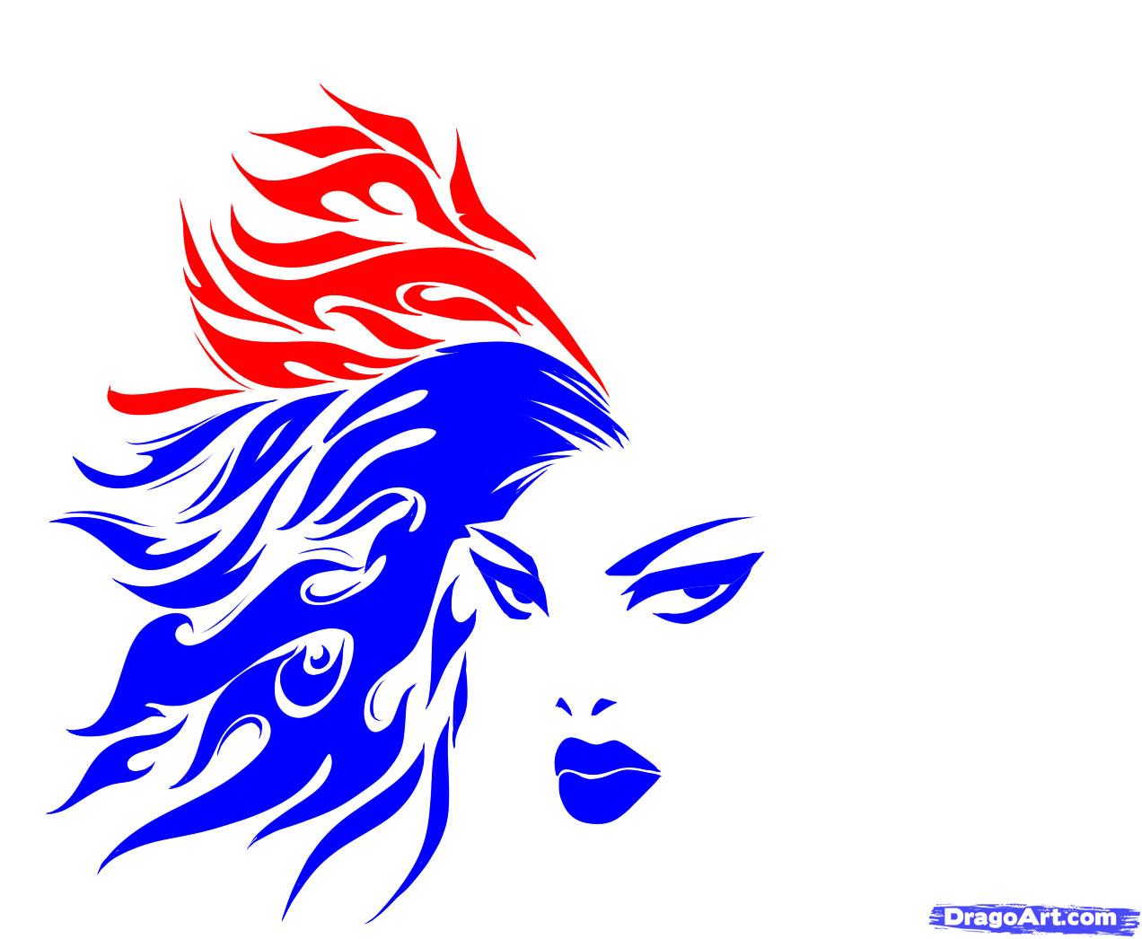 1272x1046 How To Draw A Tribal Design, Step