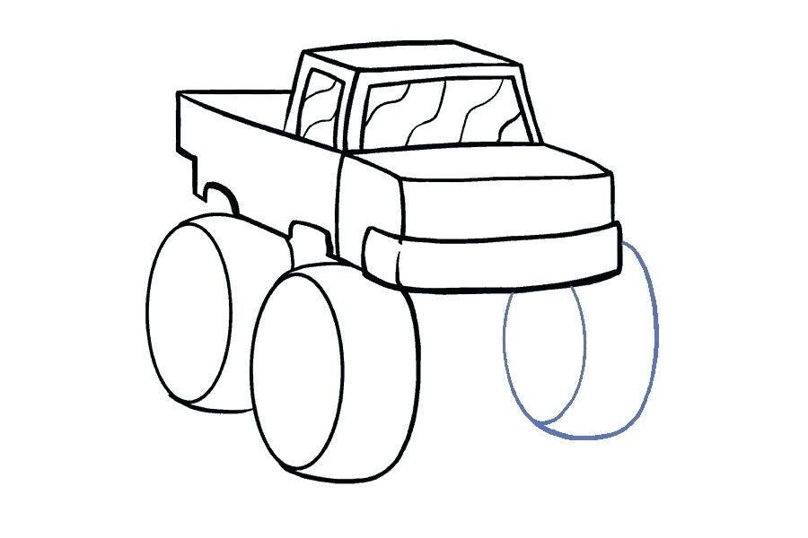 900x600 Car And Truck Drawings