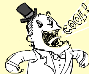 300x250 cool dude in a white suit and tophat