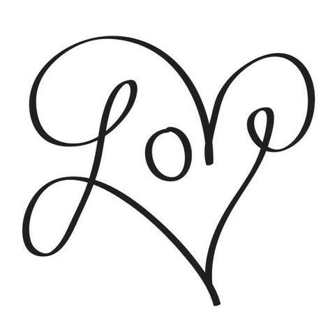 480x480 Clip Art Love In Cursive, Art, Tattoo Designs