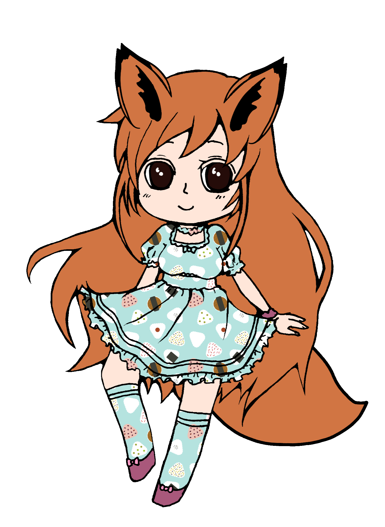 1459x2000 Girl Fox Drawing Draw Freetoedit Anime Animegirl Line