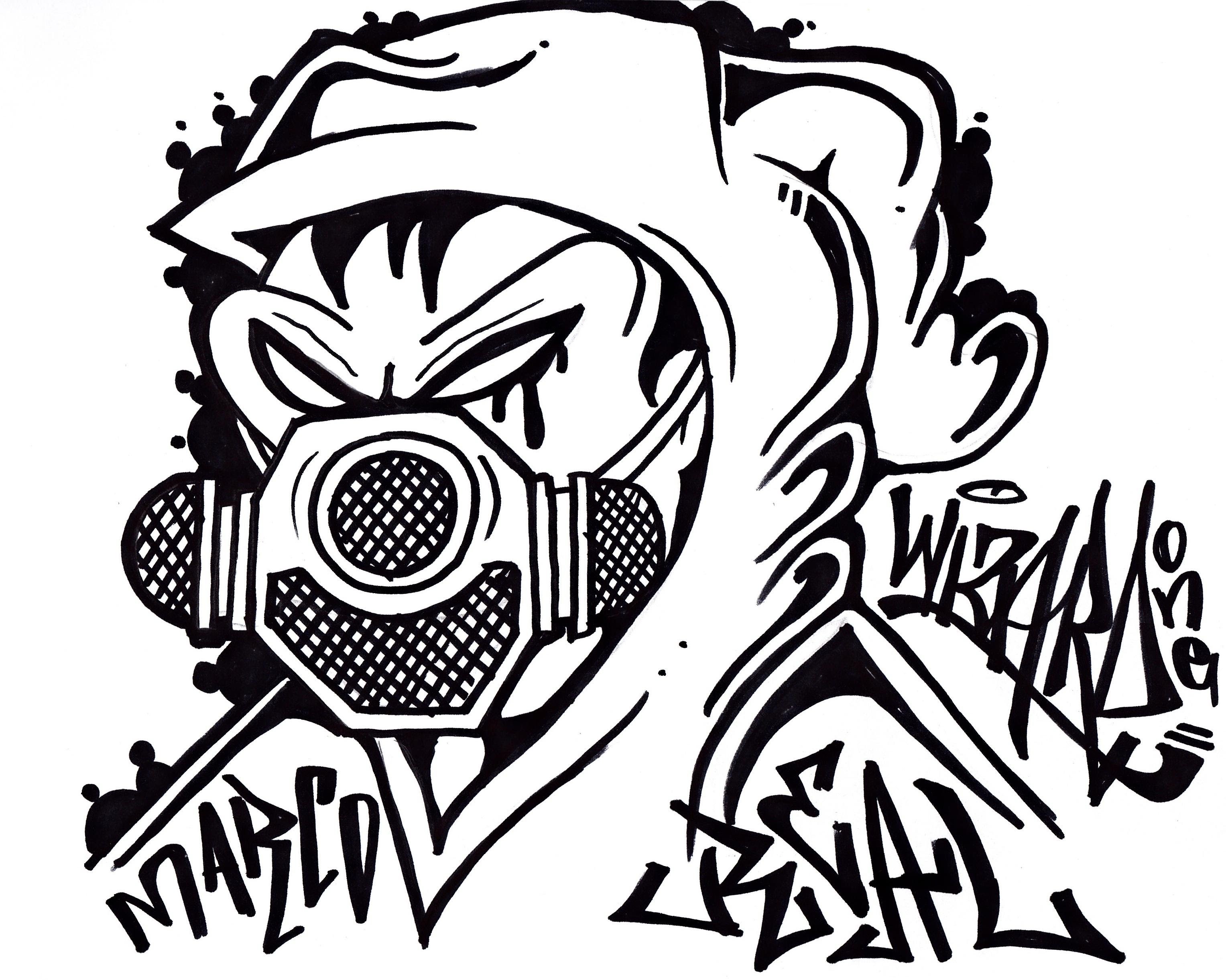 Cool Graffiti Drawings Free download on ClipArtMag