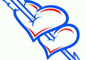 300x210 How To Draw A Cool Heart Step