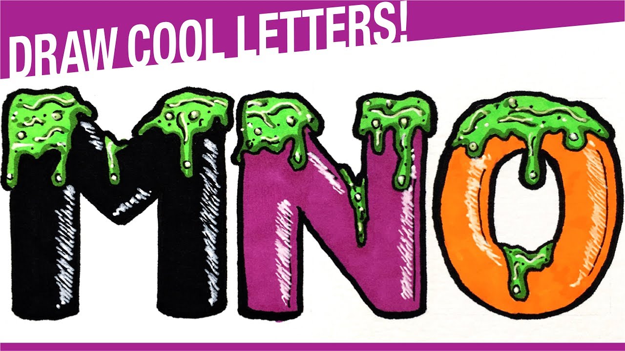 Cool Letters Drawing Free Download On Clipartmag