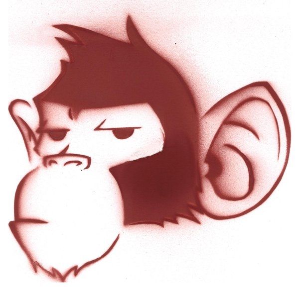 600x583 Pictures Of Cartoon Monkeys Monkey Stencil Cartoon Monkey