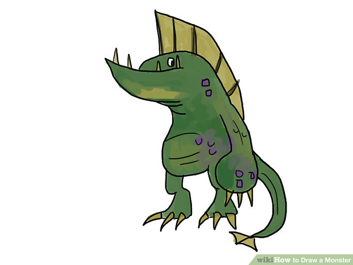 728x546 Easy Ways To Draw A Monster