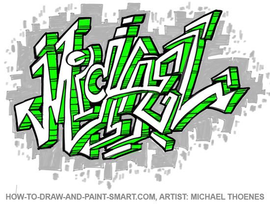 550x416 How To Draw Graffiti Letters