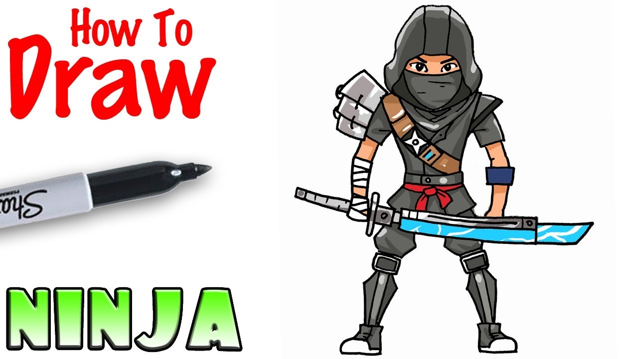 1280x720 How To Draw The Ninja Fortnite