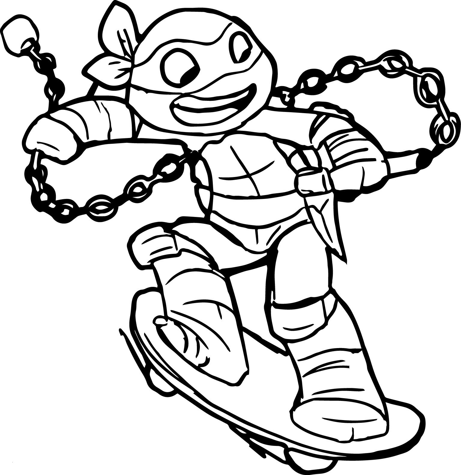 1536x1583 ninja turtle coloring cool image printable ninja turtle coloring