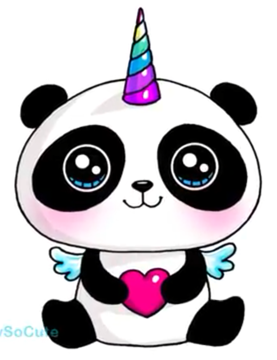 555x720 Pandacorn Artdrawings Cute Kawaii Drawings, Cute Panda