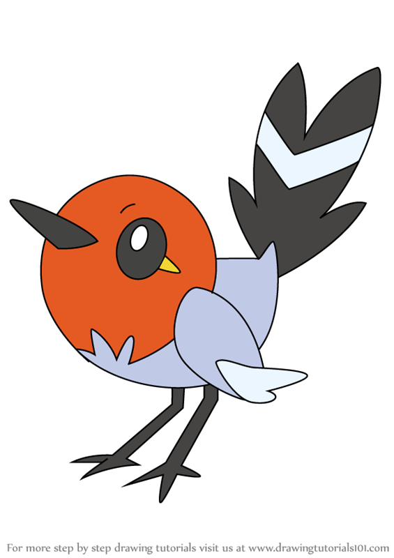 565x800 Learn How To Draw Fletchling From Pokemon