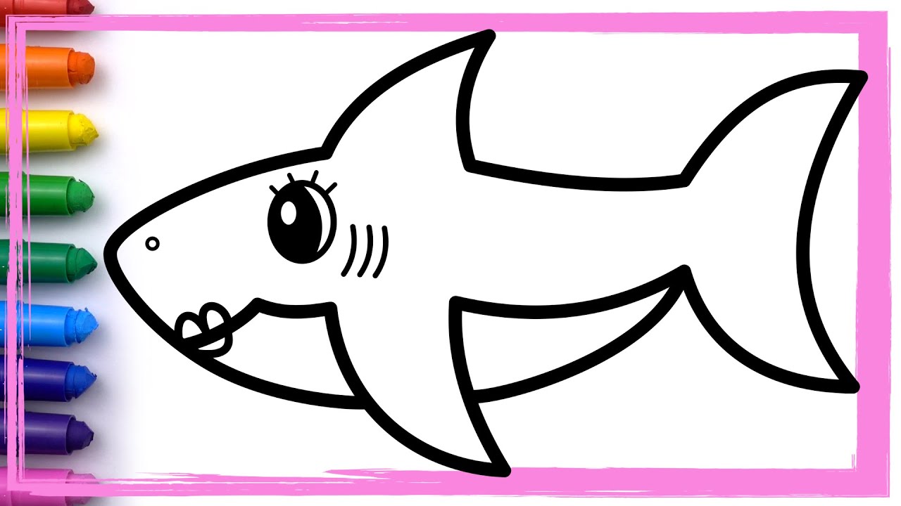 1280x720 Mommy Shark Baby Shark Song Challenge Drawing And Coloring Pages
