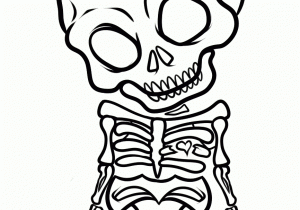 300x210 Skeleton Sketch Easy Cartoon Skeleton Drawing In Steps