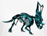 190x145 Triceratops Skeleton Sketch Vector Image Blue Cool