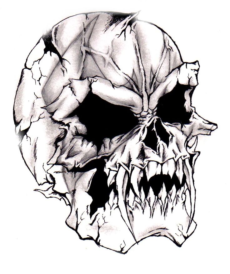 736x875 Cool Drawings Of Skulls