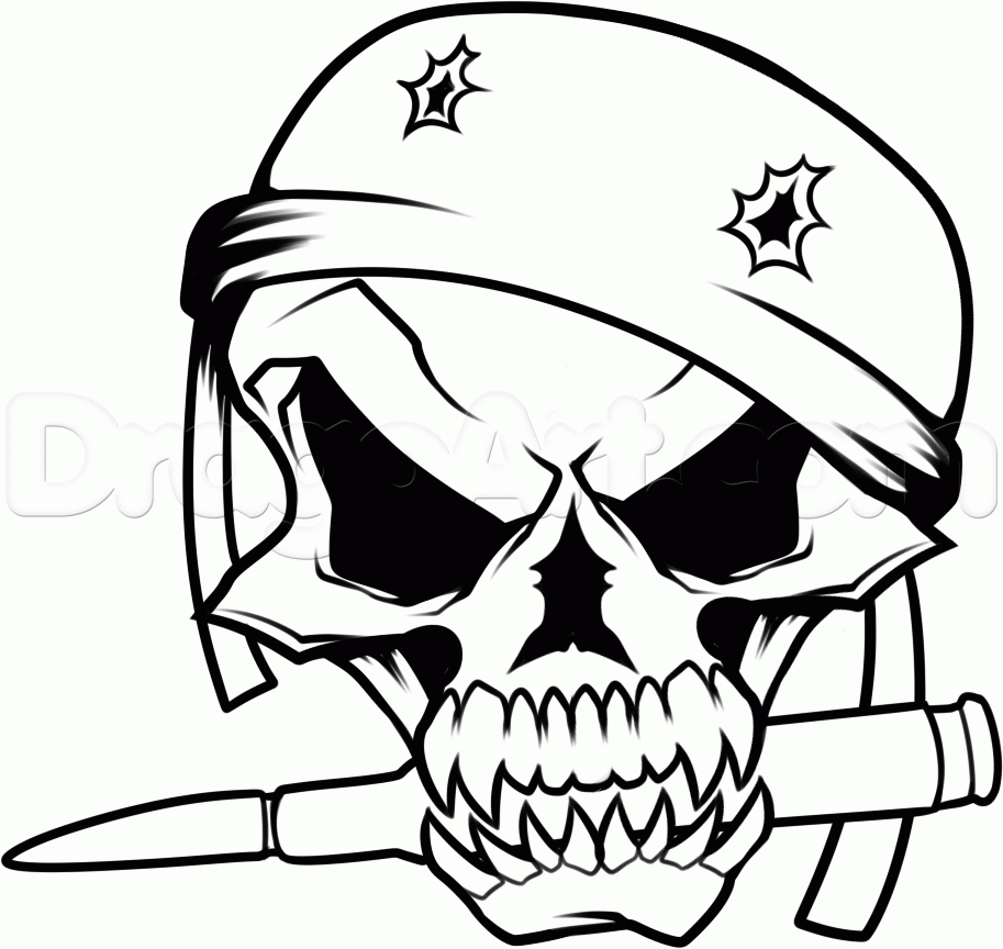 913x864 Cool Flaming Skull Coloring Pages