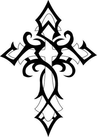 341x480 Cool Tattoo Designs To Draw Crosses