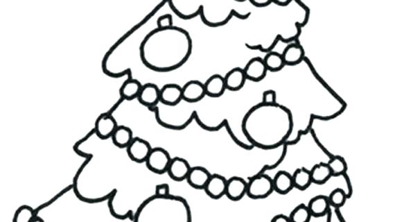 570x320 Christmas Tree Drawings For Kids