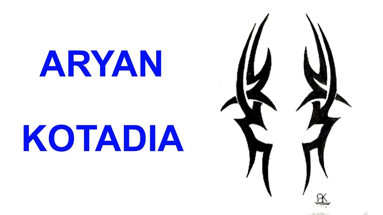 1280x720 Drawing A Cool Tribal Tattoo Designs Aryan Kotadia