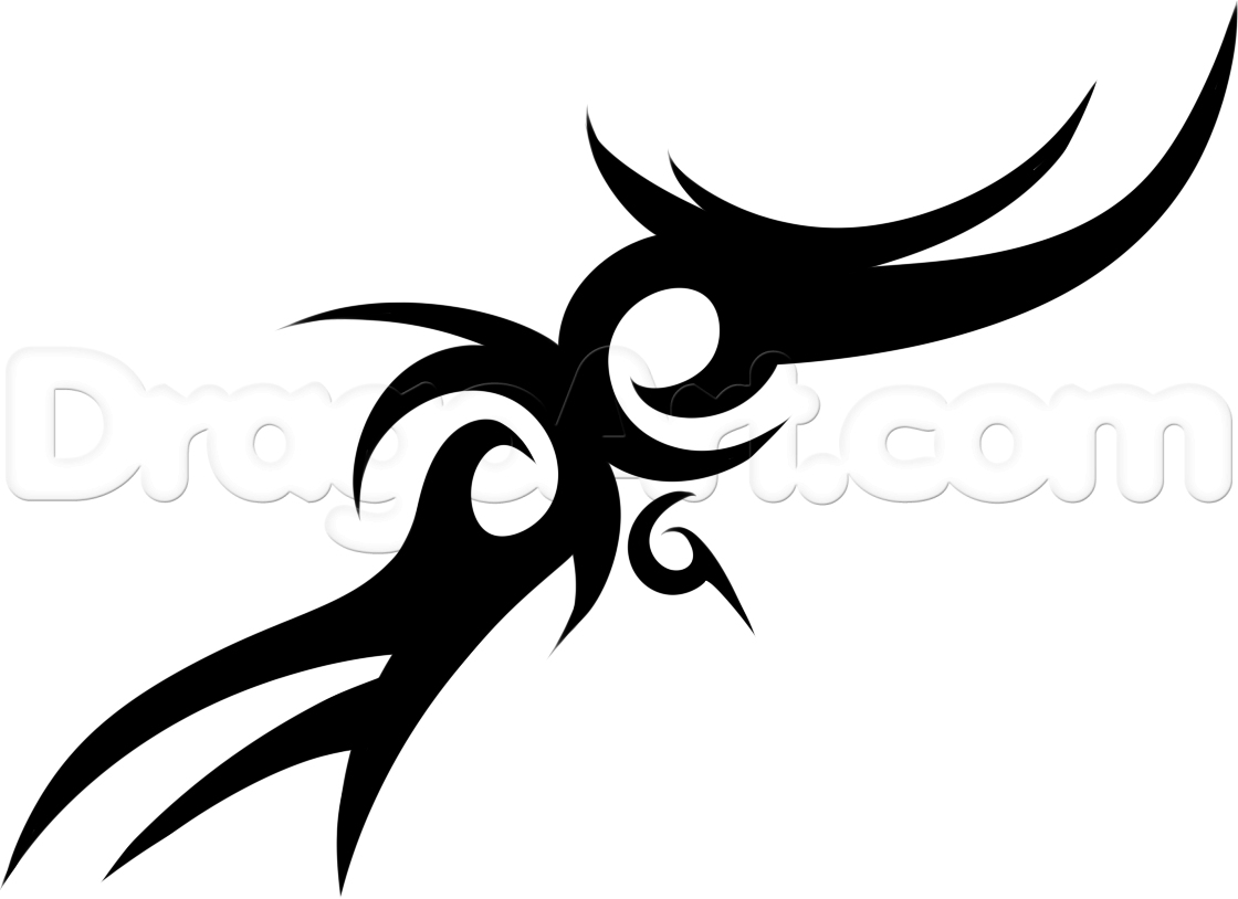 1120x814 How To Draw A Cool Tribal Tattoo, Step