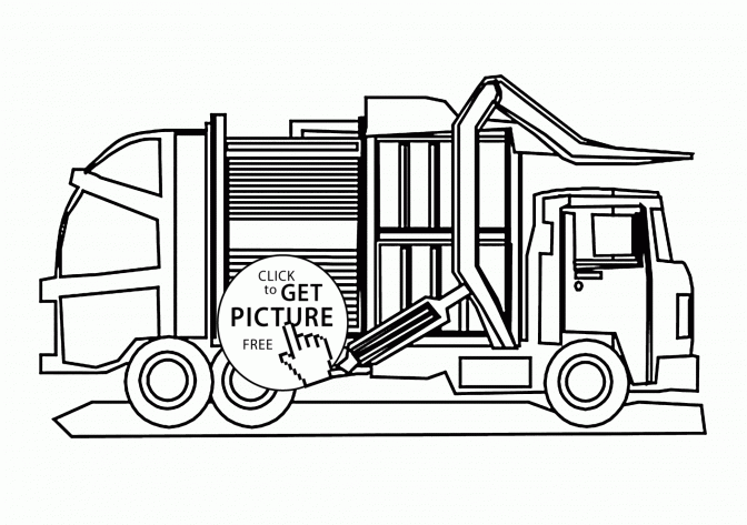 672x473 Coloring Pages Garbage Truckg Book Printable Pages Elegant New