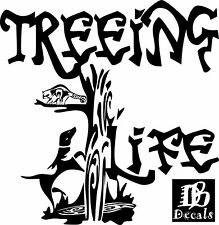 219x225 English Tree More Coons Hunting Dog Raccoon Vinyl Decal