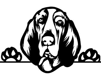 340x270 Bloodhound Clipart Etsy