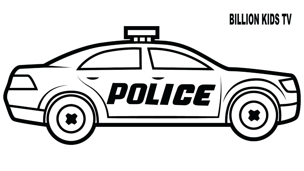Cop Car Drawing