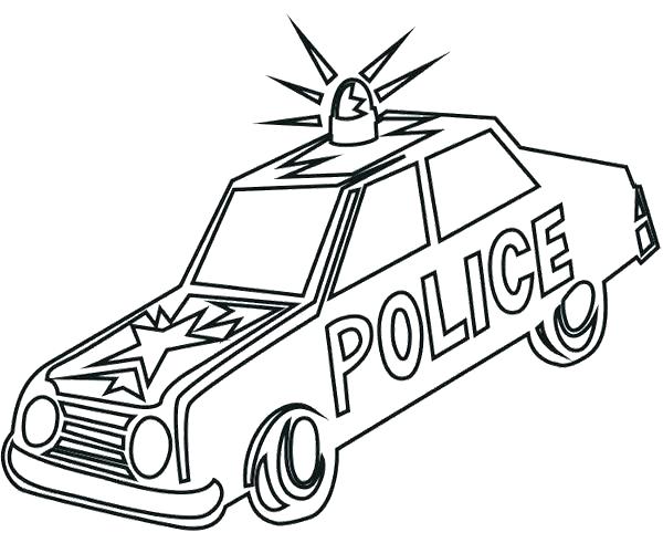 600x491 Police Car Coloring Pictures