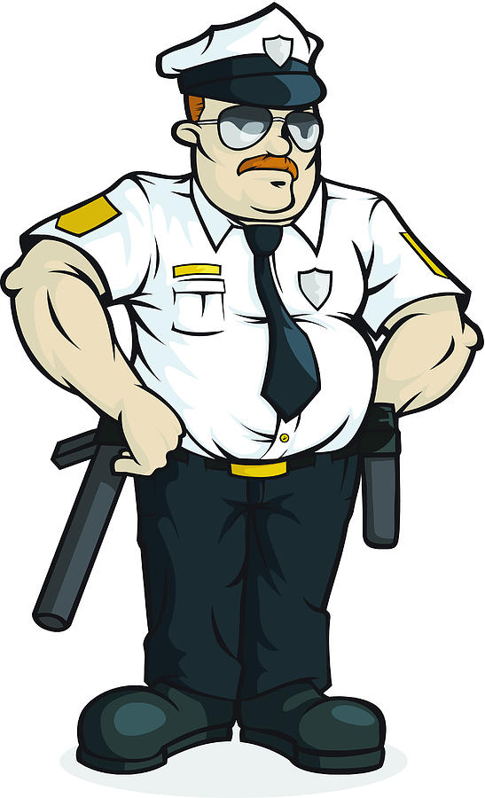 547x900 Mall Cop Drawing