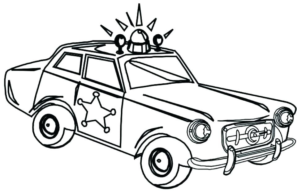 960x622 Police Car Coloring Pages