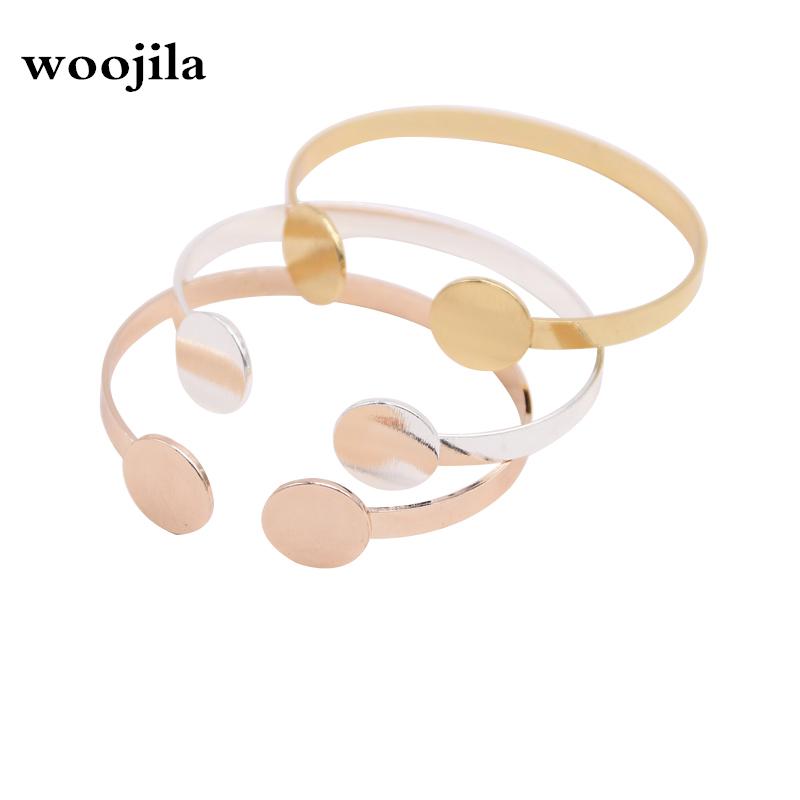 800x800 fashion circle flat wide bangles high quality pure copper manual