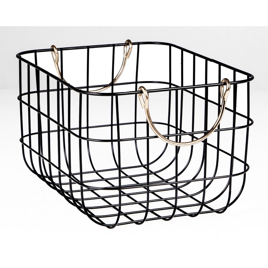 900x900 House Home Wire Basket With Copper Handle Big W