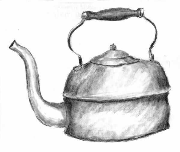 600x509 Copper Kettle Drawing