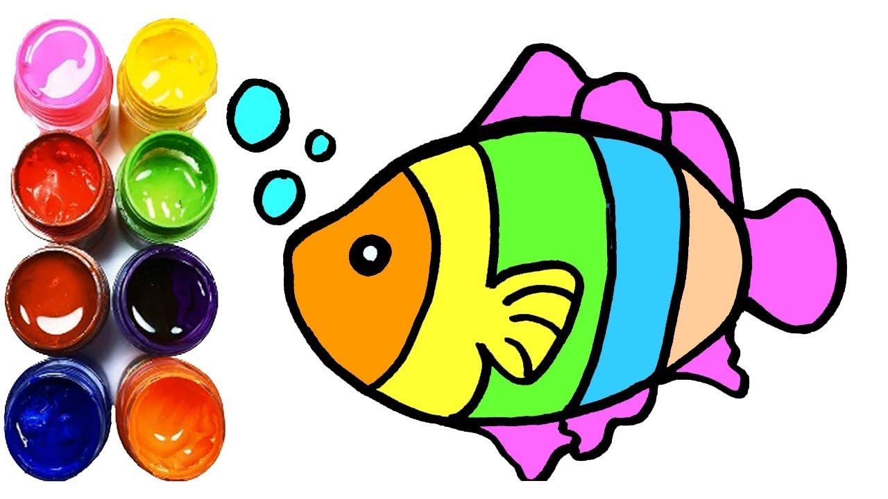 1280x720 Come Disegnare Una Pesce Pagliaccio Kawaii Per Bambini Disegni