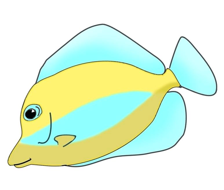 773x658 Colorful Fish Drawings