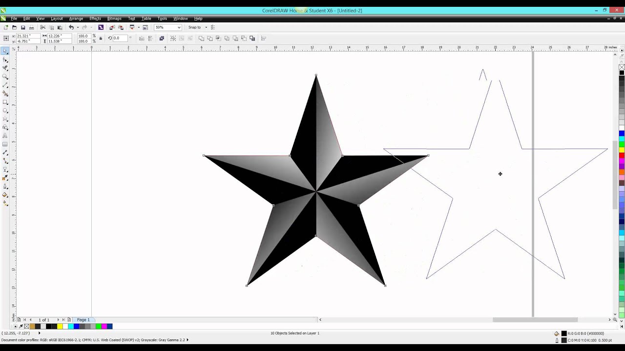 1280x720 Corel Draw Tips Tricks Star Looking