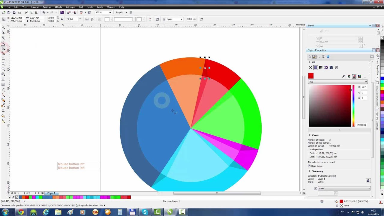 1280x720 Coreldraw Tutorial Pie Chart