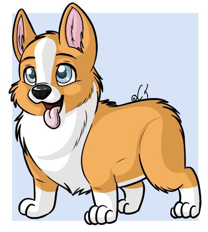 430x480 Corgi Clipart Chibi, Picture