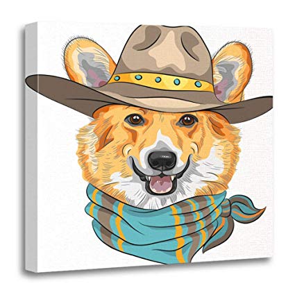 425x425 Emvency Canvas Prints Square Inches Red Drawing