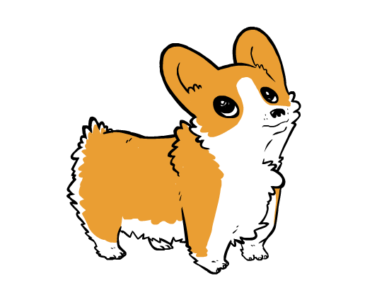 550x400 Collection Of Free Corgi Drawing Cute Download On Ui Ex