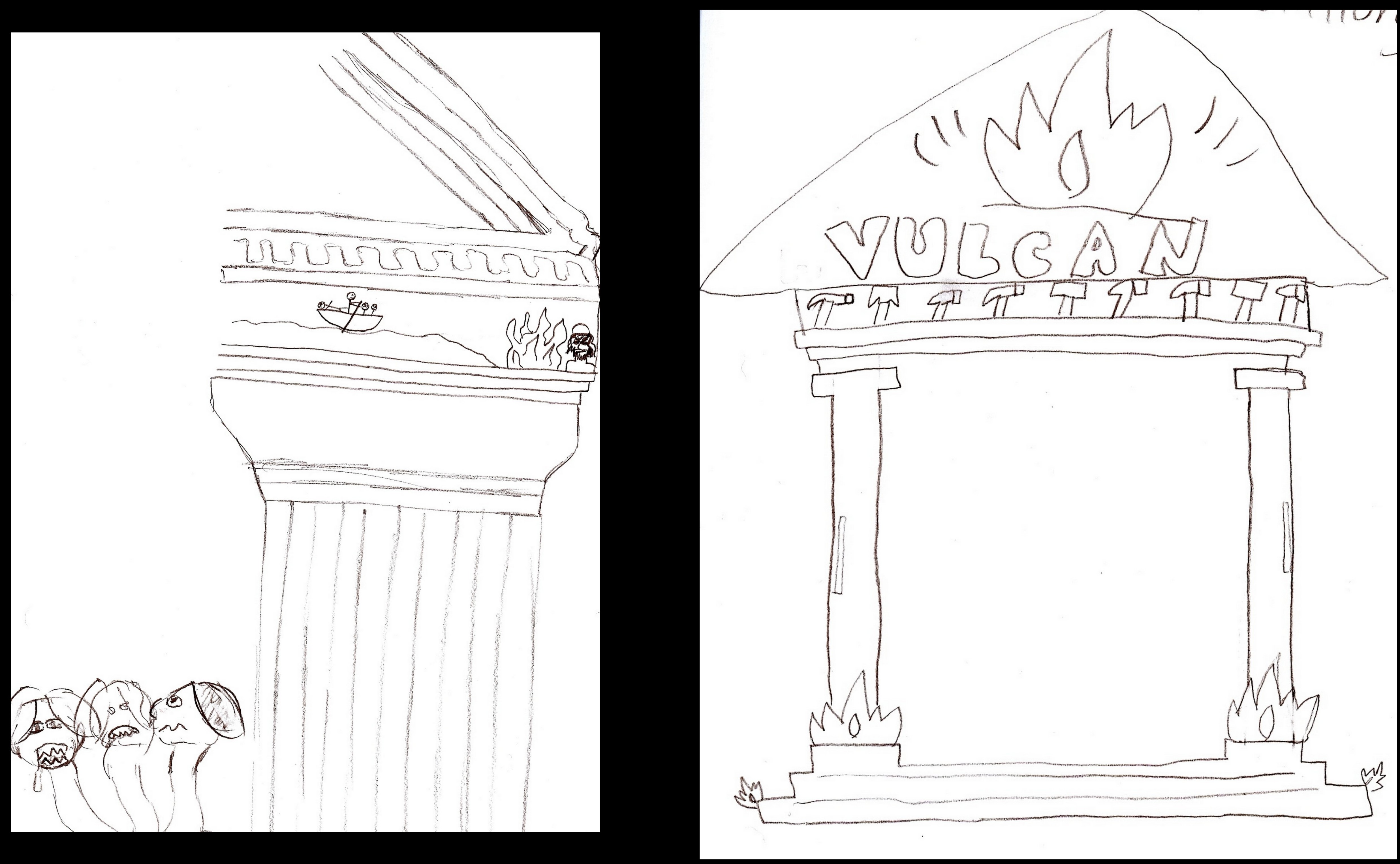 Corinthian Column Drawing