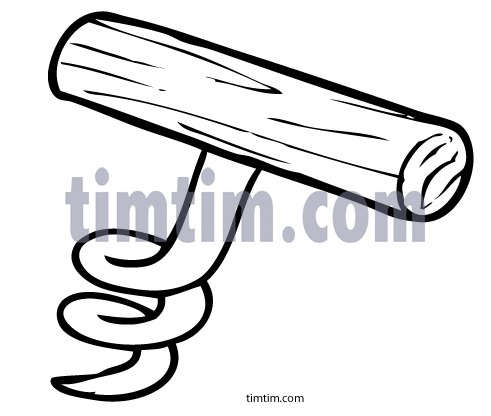 491x416 free drawing of cork screwbw from the category cooking food
