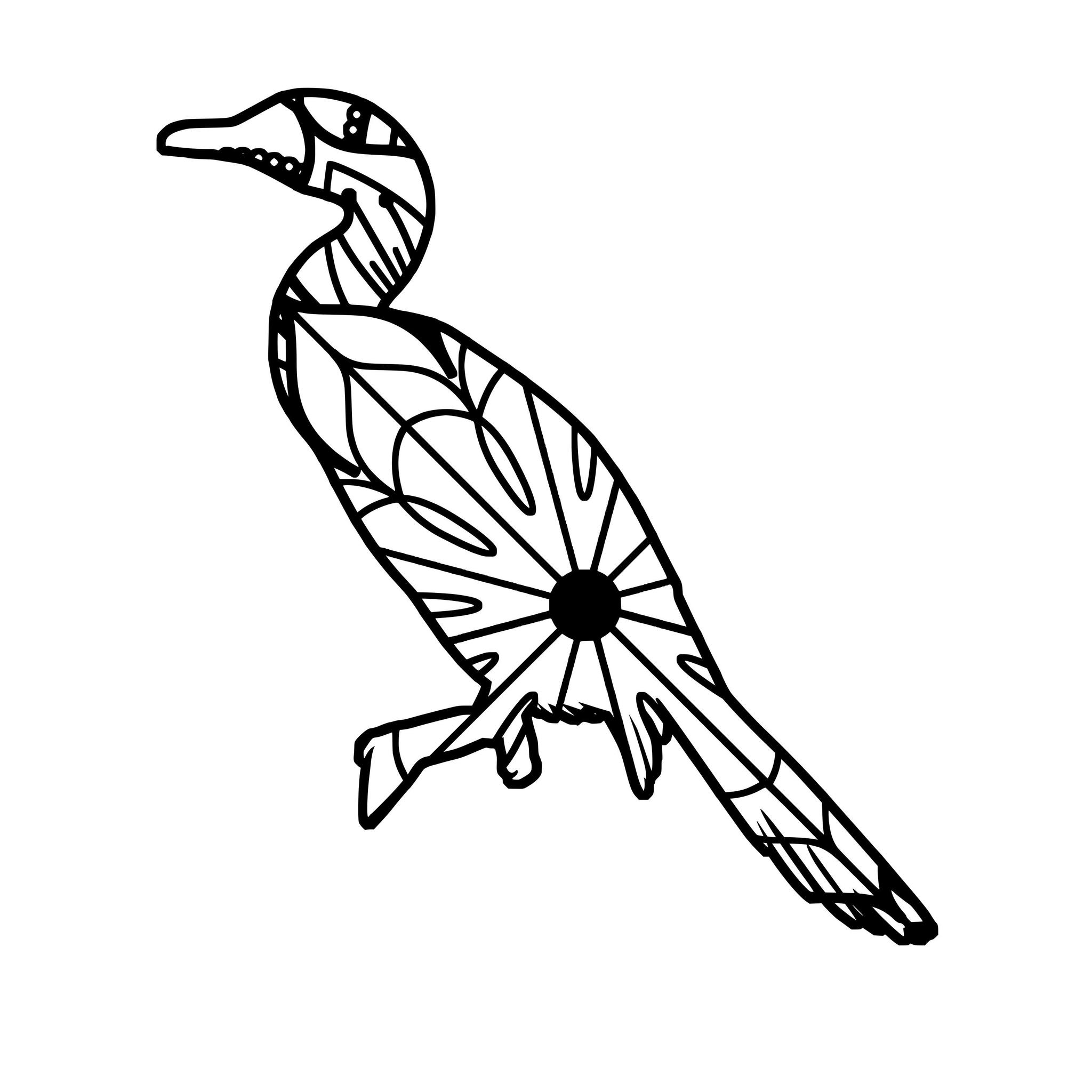 2048x2048 cormorant mandala