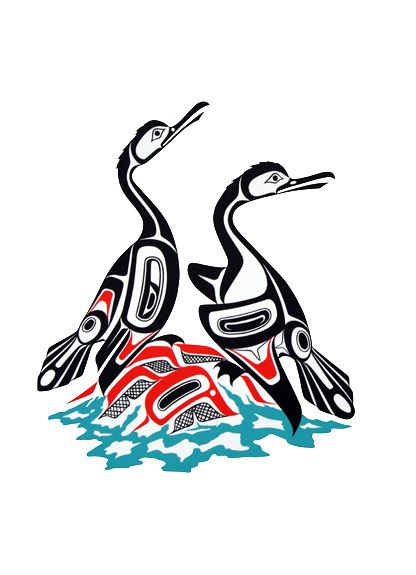 416x575 Cormorants Prints